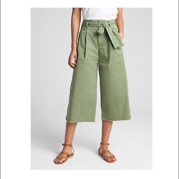 NEW GAP Wearlight Wide Leg Cropped Pants - Picture 11 of 11